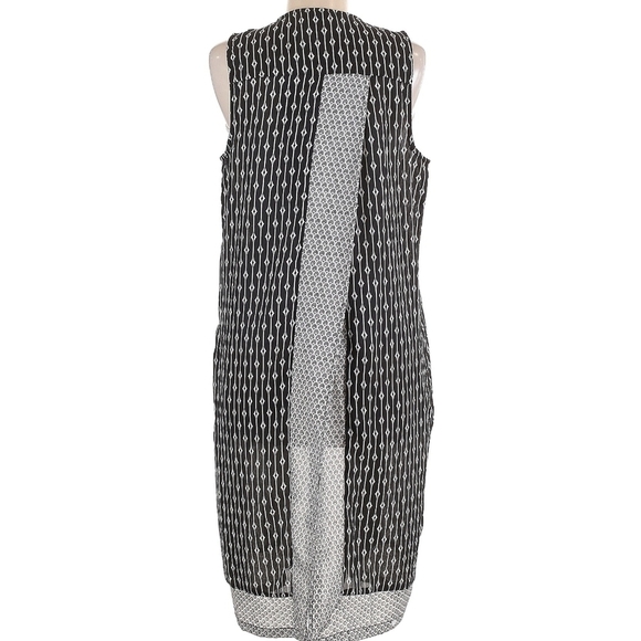 Chelsea & Theodore Black and White Patterned Vest Size 2x - Picture 2 of 10